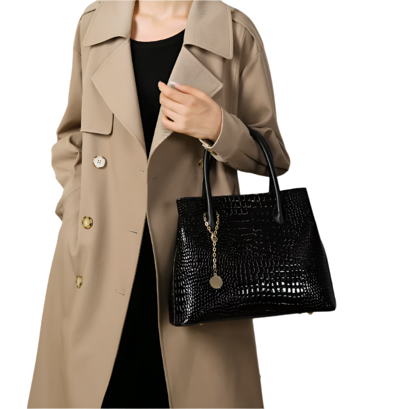 3PCS Crocodile Pattern Shoulder Crossbody Handbag BAG- 148