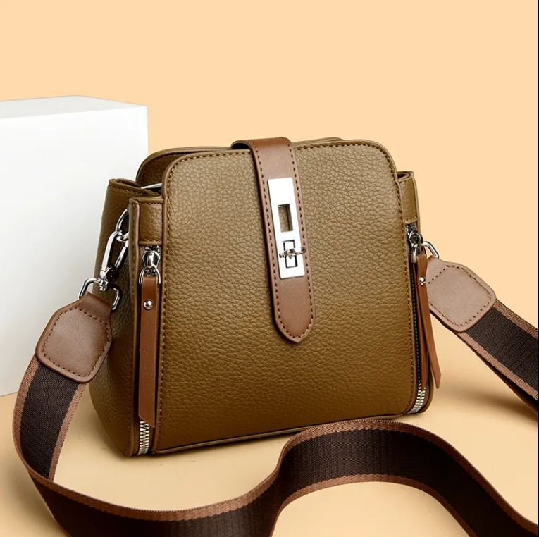 Beautiful Two-Tone Shoulder Crossbody BAG-34