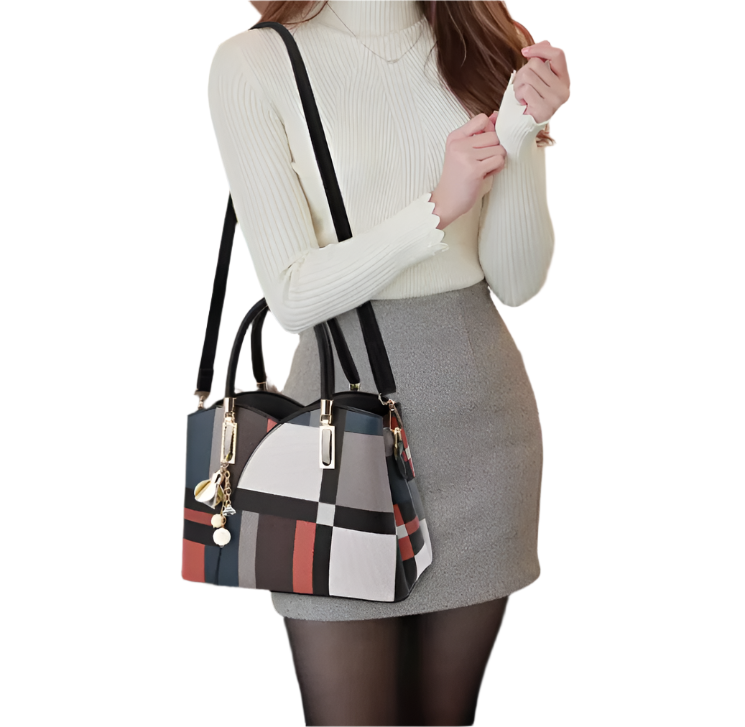 Trendy CLASSY Multicolor Shoulder Crossbody Handbag BAG- 162