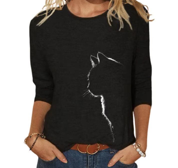 Casual Women's Tee Shirt - SM-9 - TOP -01