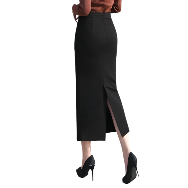 Classy & Trendy Timeless Slit Wrap Hip Skirt- SKT-13