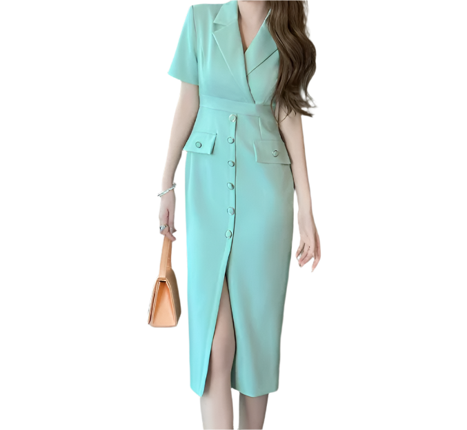 Classy & Timeless Elegant Short Sleeve Formal Dresses for Women - B4-DRESS-B304