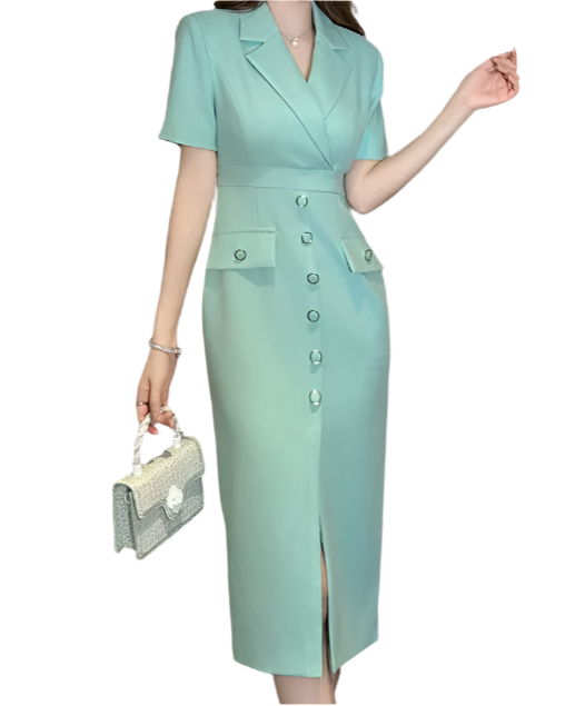 Classy & Timeless Elegant Short Sleeve Formal Dresses for Women - B4-DRESS-B304