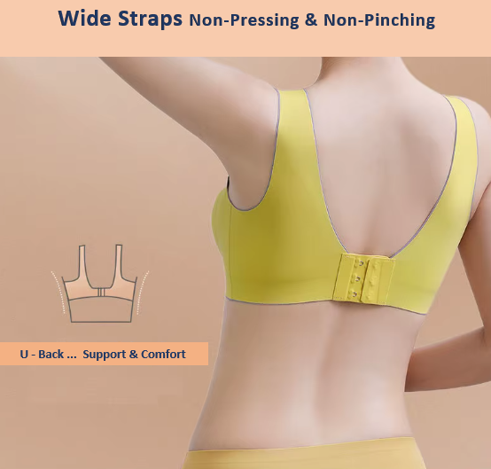Pack of 2 - Comfortable Wireless Seamless Laser Cut Invisible One-Piece Breathable Bras - UGS-01-BRA-06