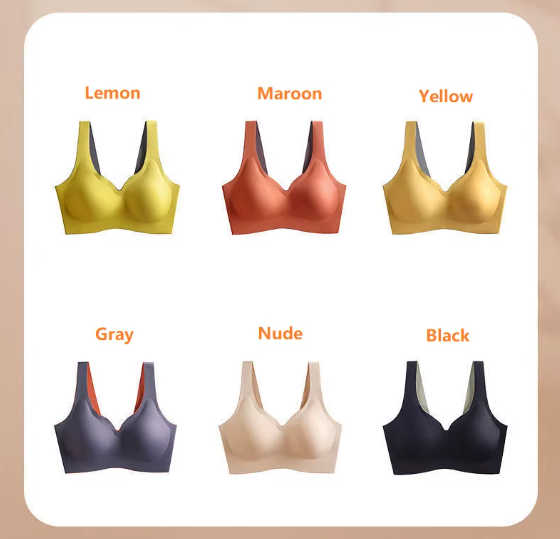 Pack of 2 - Comfortable Wireless Seamless Laser Cut Invisible One-Piece Breathable Bras - UGS-01-BRA-06