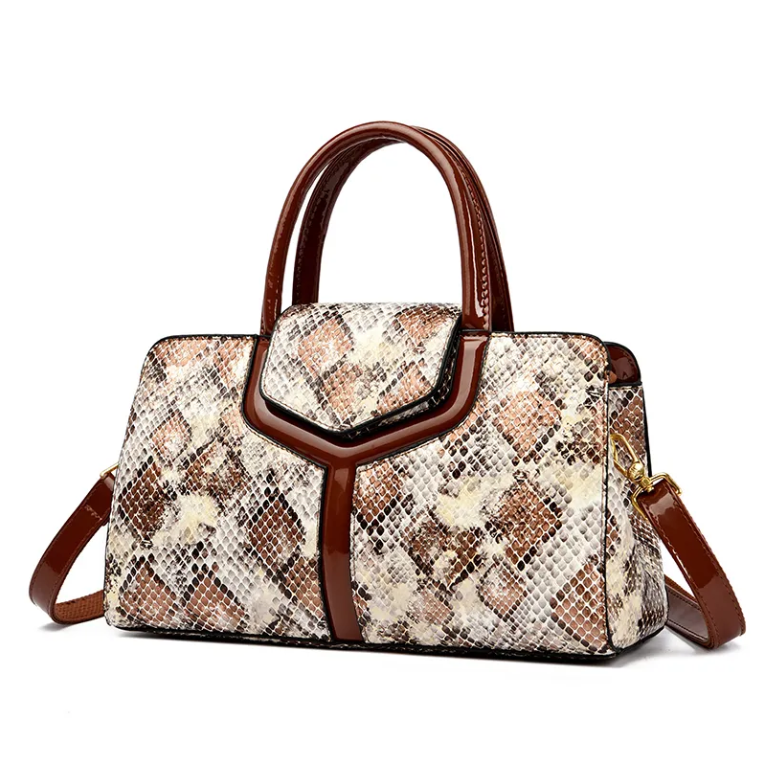 Elegant Designer Crocodile Print Handbag BAG-50