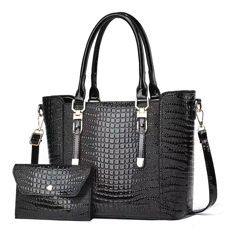 Elegant Crocodile Pattern Shoulder Handbags BAG- 306