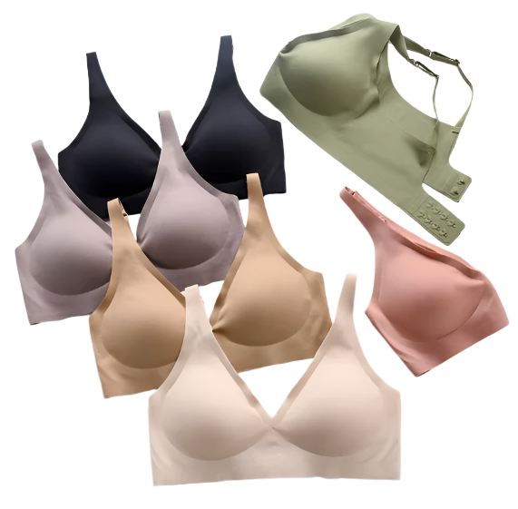 Pack of 2 - High Quality Seamless Invisible One-piece Wireless Bra - UGS-01-BRA-10