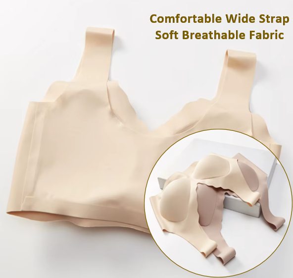 Pack of 2 - Comfortable High Quality Seamless Traceless One-piece Laser Cut Wireless Bra - UGS-01-BRA-12