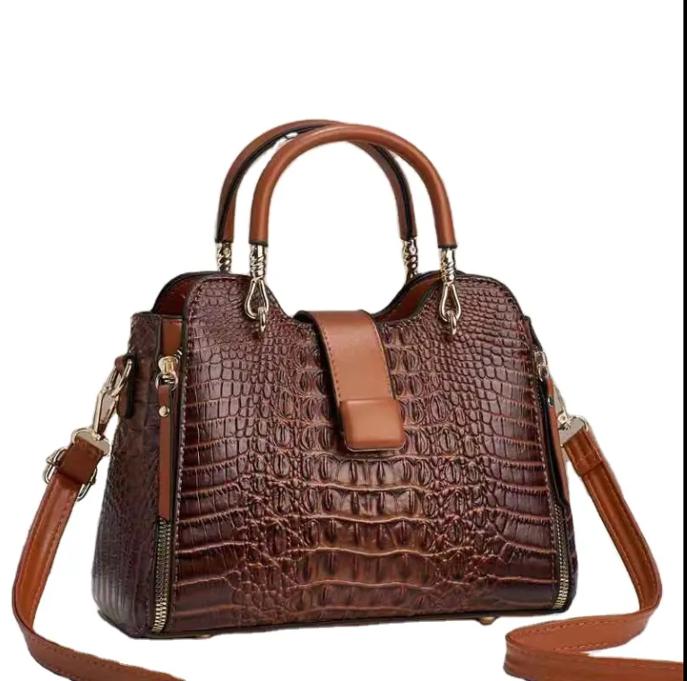 Trendy Luxury & Timeless Crocodile Pattern Shoulder Crossbody BAG- 252