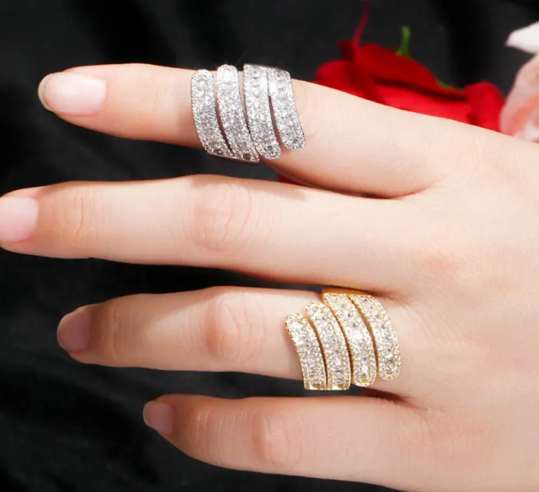 Luxury Cubic Zirconia Resizable Women’s RING - RG-02