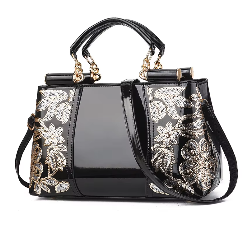 Trendy Luxury Embroidered Shoulder Crossbody Handbag BAG- 193