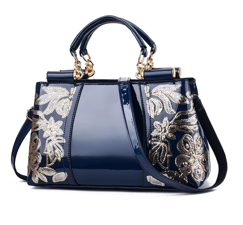 Trendy Luxury Embroidered Shoulder Crossbody Handbag BAG- 193
