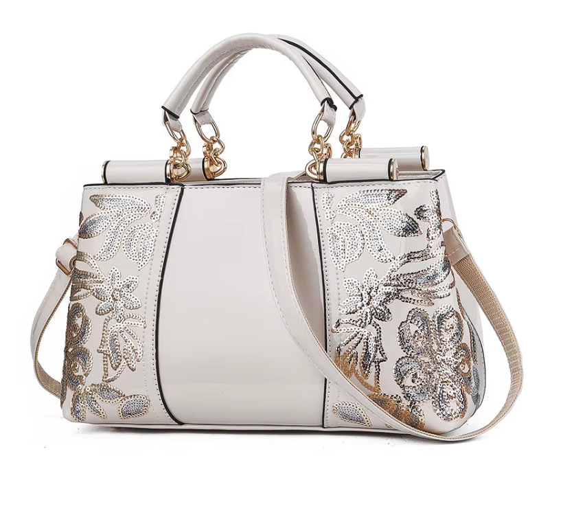 Trendy Luxury Embroidered Shoulder Crossbody Handbag BAG- 193