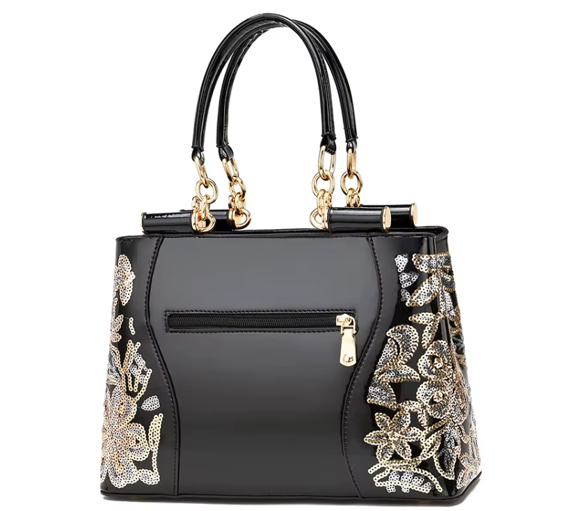 Trendy & Luxury Embroidered Shoulder Crossbody Handbag BAG- 196