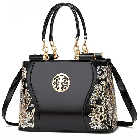 Trendy & Luxury Embroidered Shoulder Crossbody Handbag BAG- 196