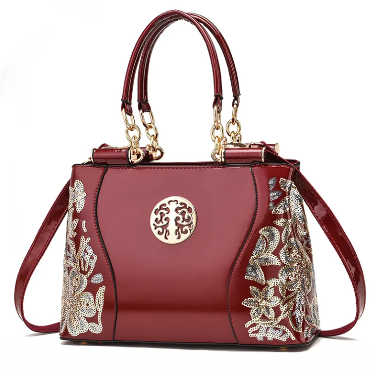 Trendy & Luxury Embroidered Shoulder Crossbody Handbag BAG- 196