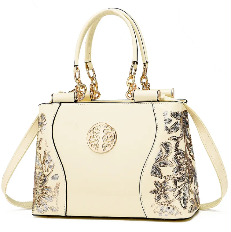Trendy & Luxury Embroidered Shoulder Crossbody Handbag BAG- 196