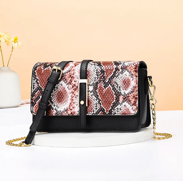 Elegant Crocodile Pattern Shoulder Crossbody Flap BAG- 274