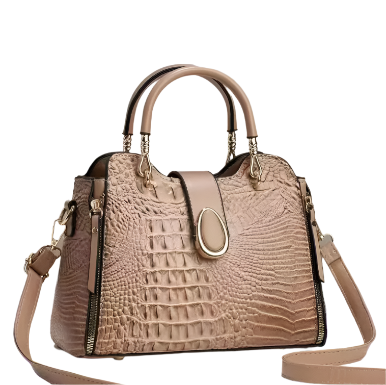Luxury & Elegant Crocodile Pattern Shoulder Crossbody Handbag BAG- 203