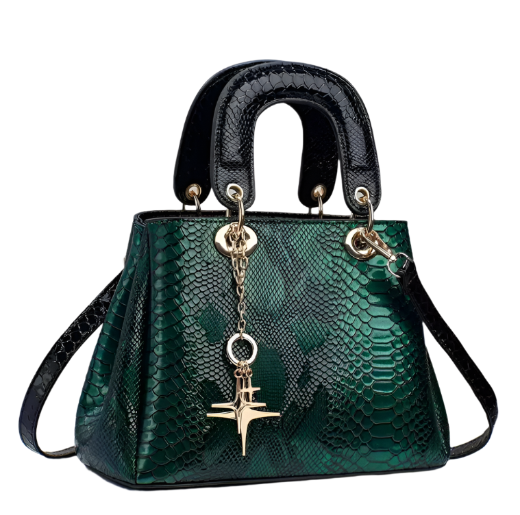 Luxury & Elegant Crocodile Pattern Shoulder Crossbody Handbag BAG- 207