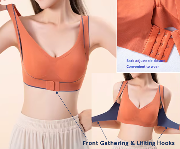 Seamless Wireless Comfortable Push Up Bras - UGS-01-BRA-05