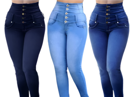 Trendy & Comfortable High Waist Skinny Jeans for Women - B1-JP-34