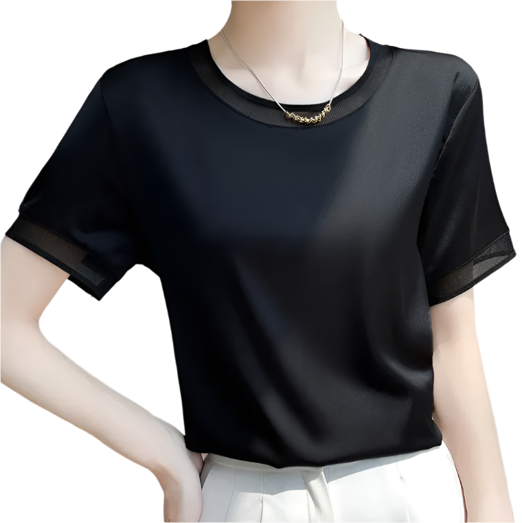 Trendy & Stylist Silk Women's Pullover T-shirts - SM-9 - TOP -16