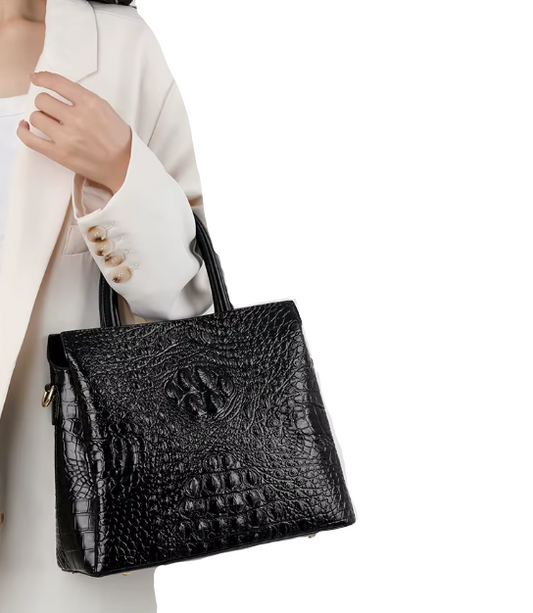 Trendy & Elegant Square  Alligator Pattern Handbags for Women - B3-BAG-146 - Z