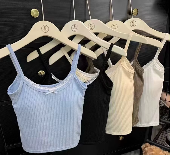 Pack of 3 - Teen Girl Start-up Bra Padded Lace Camisole Inner & Outer Wear Padded Tank-Top Bra -UGS-02-T-BRA-04