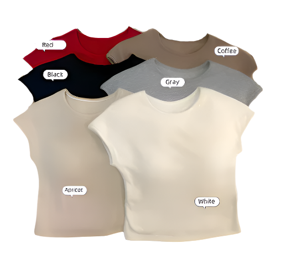 Pack of 2 - Teen Start-up Bra Padded T- Shirt Short Sleeve Crew Neck Padded Cotton Bra Top for Girls - UGS-02-T-BRA-14