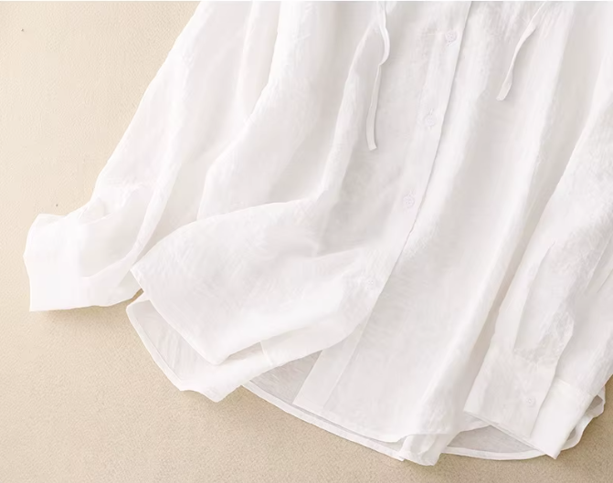 Trendy & Timeless Hooded Long Sleeve Thin Loose Fit Women's Shirt - B6-TOP-B681