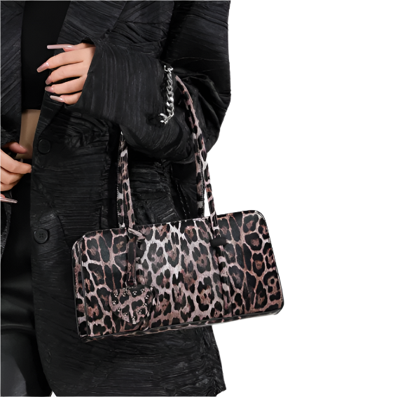 Trendy Leopard Print Handbags - B3-BAG-140 -Z