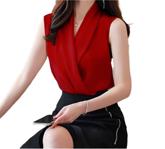 Trendy & Timeless Satin Silk Blouse for Women - SM-9 - TOP -10