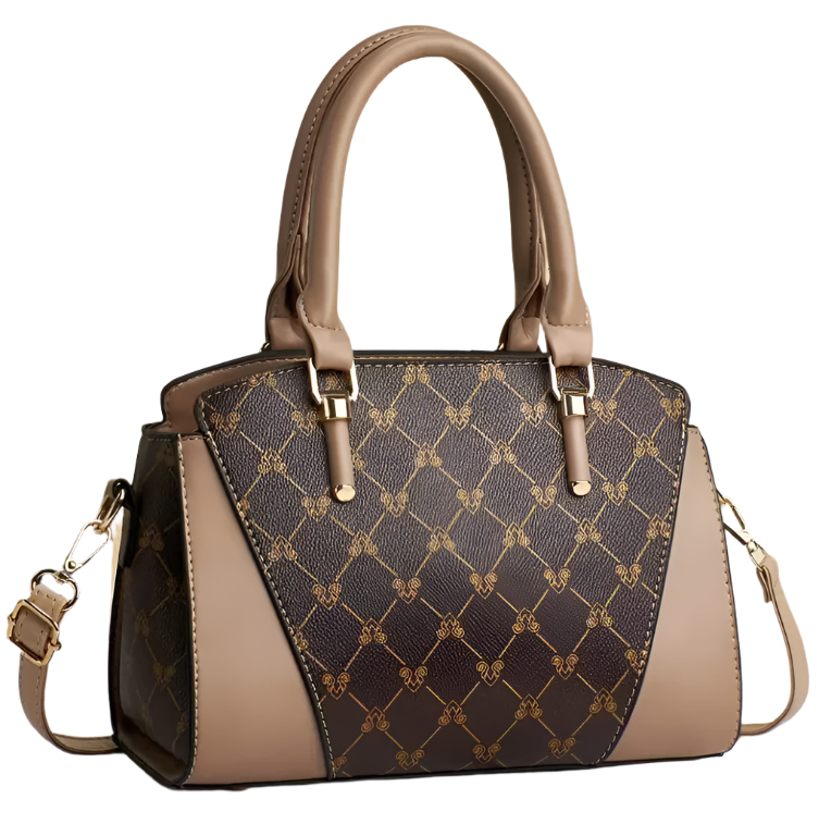 Trendy Two-Tone Shoulder Crossbody Handbag BAG- 110