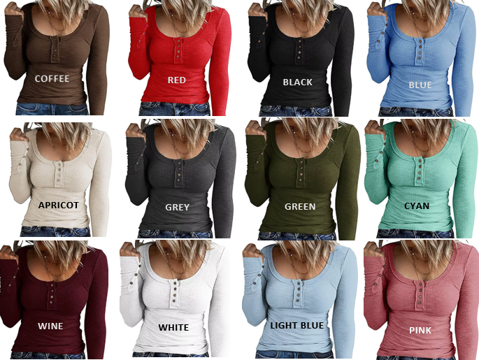 Trendy Comfy & Timeless Long Sleeve T Shirt - SM8-TOP-28