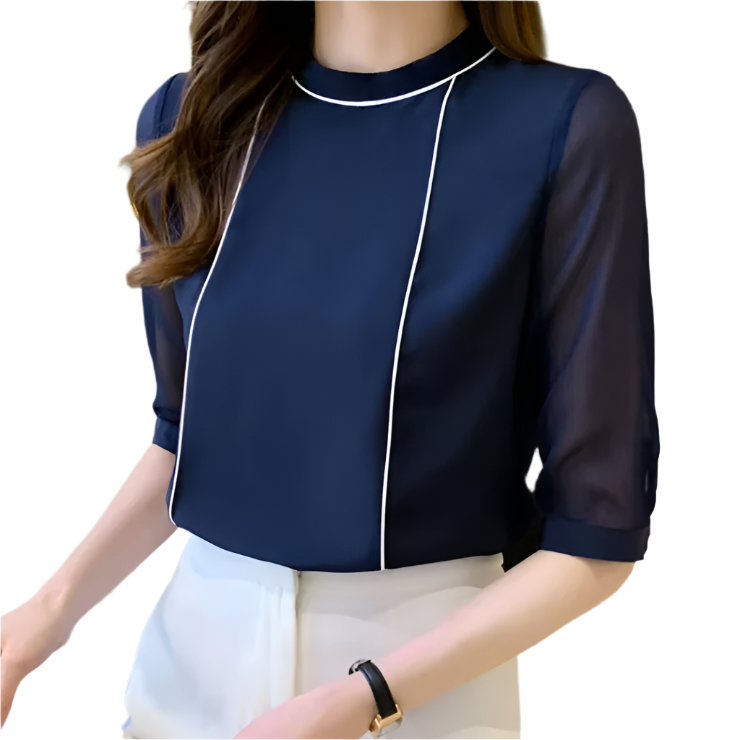 Trendy & Elegant Chiffon Blouse Shirt for Women - SM-9 - TOP -13