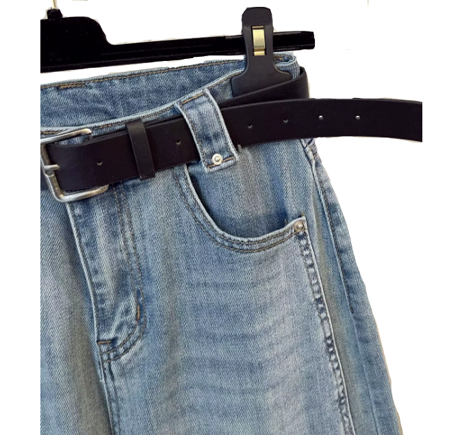 Trendy & Elegant High Waist Straight Wide Leg Women's Jeans - B6-JP-631