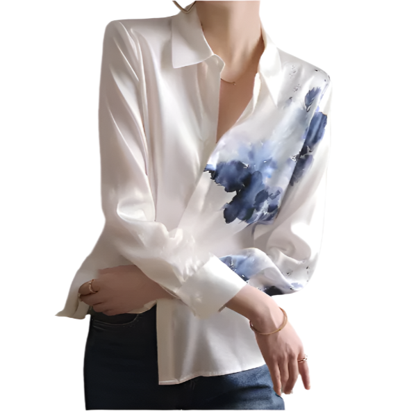 Trendy & Elegant Silk Shirt for Women - SM8-TOP-14