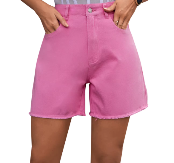 Trendy & Timeless Denim High Waist Women's Shorts -B6-JP-610GR