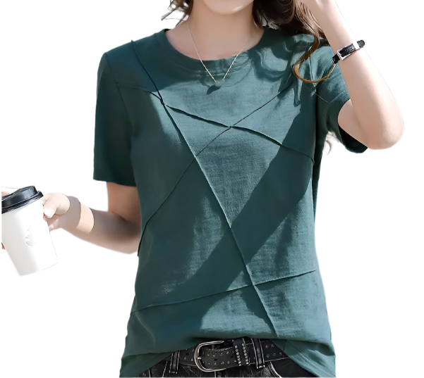 Women's Cotton Short Sleeve T-shirt-SHIRT-BL134