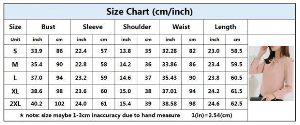 BPARAS- Women's Elegant & Timeless Chiffon Long Sleeve Dress SHIRT-BL102