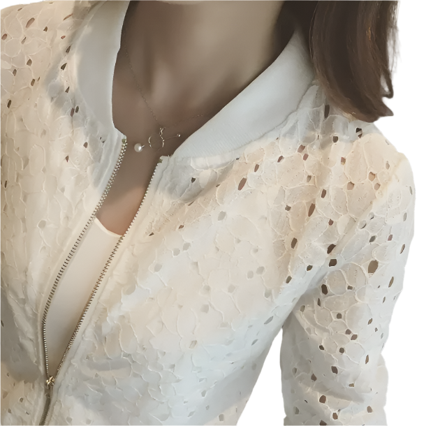 Women’s Trendy & Elegant Lace Hollow Out Bomber JACKET-JKT-24