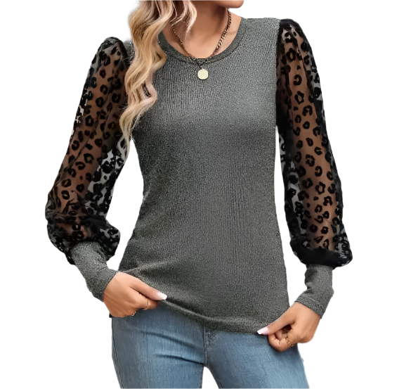 Trendy Women's Elegant Long Sleeve Blouse SHIRT-BL126