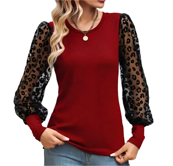Trendy Women's Elegant Long Sleeve Blouse SHIRT-BL126