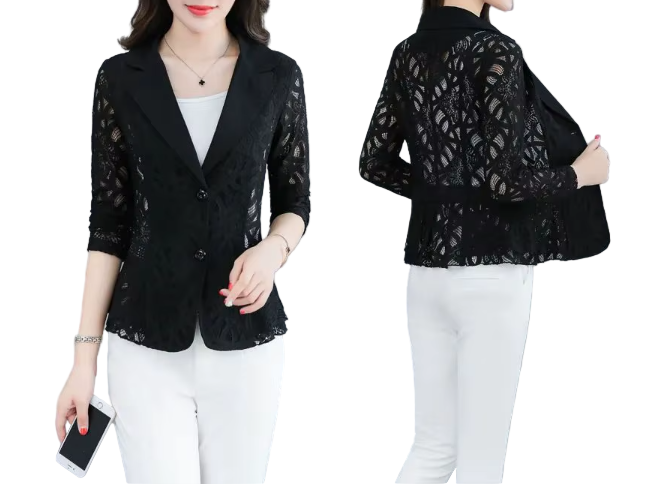 Women’s Trendy & Timeless Lace BLAZER-BLZ-11