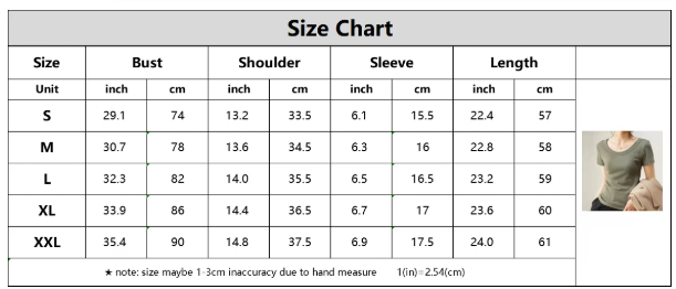 Women's Quality Cotton U-neck Short Sleeve SHIRT-BL108