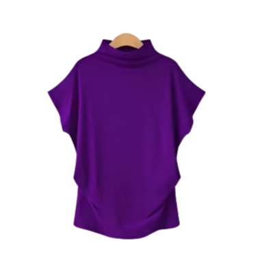 Women's Trendy Comfy Loose Fit Cotton Top T-Shirt B2-BL-1013-A