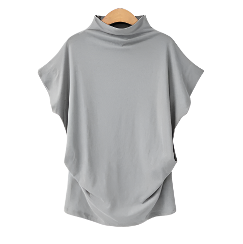 Women's Trendy Comfy Loose Fit Cotton Top T-Shirt B2-BL-1013