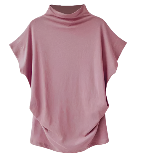 Women's Trendy Comfy Loose Fit Cotton Top T-Shirt B2-BL-1013